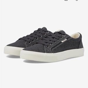 Taos Footwear Plim Soul Charcoal Wash Canvas Sneakers